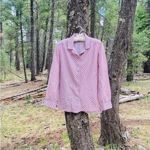 Vintage Geometric Button Up